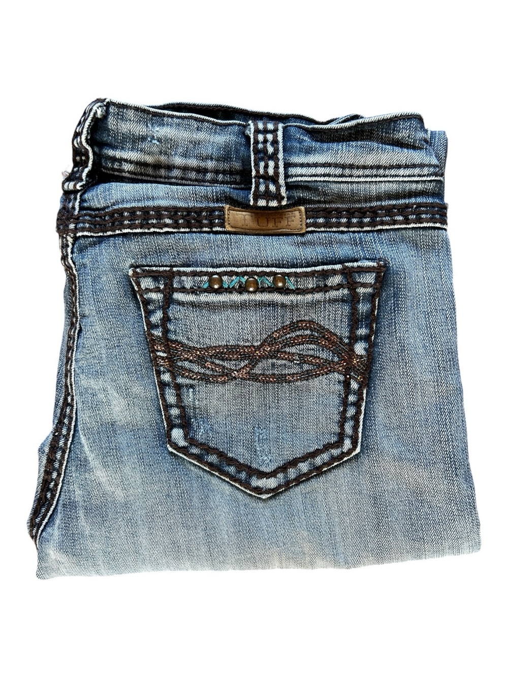 Cowgirl Tuff Light Blue Bootcut Jeans Long 29 x 35